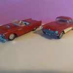 Régi Dinky matchbox Chevrolet Corvette és Ford Thunderbird 1/43 méret =6= fotó