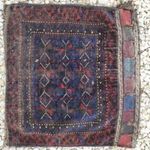 Antik kézi csomózás szőnyeg arab csomózott tevetáska teve táska 5884 fotó