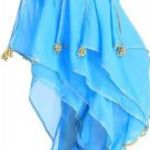 felnőtt jelmez kék hastánc hárem arab nadrág arany díszítéssel táncosnő új fotó
