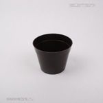 Műanyag virágcserép sötét barna 8 cm fotó