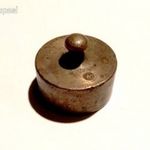 Régi 10 dkg-os réz mérleg súly -antik fotó