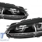 VW Golf 6 VI (2008-2013) Golf 7 3D LED DRL U-Design LED Flowing Fordulólámpa Krómhoz használható ... fotó