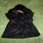 Mayo Chix Fekete Hosszított Szörmés Kabát S-es Új fotó