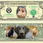 Labrador Kutya 1 millió dollár emlékpénz UNC No.193 fotó
