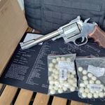 Keserű Onesta GR 8"-os, polírozott, fa markolatos gumilövedékes revolver fotó