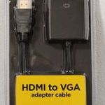 Gembird HDMI-VGA 15cm Black Átalakító Kábel (Új, Bontatlan!) fotó