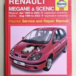 Renault Megane és Scenic javítási könyv (1999-2002) Haynes fotó