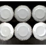 1M289 Zsolnay porcelán süteményes tányérkészlet 6 darab fotó