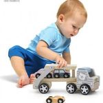 Fa tréler kis autókkal - Viga Toys -új fotó