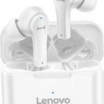LENOVO QT82 bluetooth SZTEREO fülhallgató, v5.0, TWS, mikrofon, LED töltésjelző + töltőtok, fehér fotó