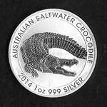 2014. Ausztrália , 1 Dollár Krokodil színezüst 1 unciás érme (Ag) fotó