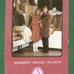 Kártyanaptár, BÁV bizományi áruház, férfi, női modell, bőrkabát, bunda, 1987, , X, fotó