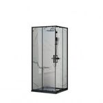Vela Banyo NERO MATT FEKETE szögletes zuhanykabin 90x90x190, 6 mm üveg fotó