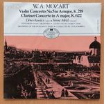 Mozart, Dénes Kovács, Ferenc Meizl – Violin concerto / Clarinet ConcertoIn A Major, K. 622, LP fotó