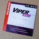 Diamond Viper330 V330 videókártya eredeti driver lemeze retro PC fotó