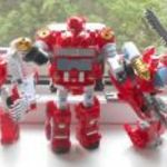 Transformers - StarCats Rescue Third Party combiner robot - 5 figura - Voyager/Leader méretű verzió fotó