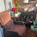 Dönthető háttámlás polyrattan kerti fotel, szék (Jysk) fotó
