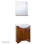 Fürdőszoba szekrény + mosdókagyló + tükör dió Cinzia fotó