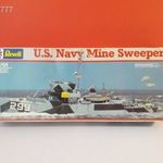 Eredeti Revell 5030 U.S. NAVY Mine Sweeper 1: 125 hajó makett modell !! 1984-es kiadás !! fotó