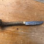 Agancs nyelű tőrkés tőr kés tokkal fotó