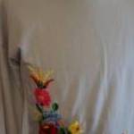 L-es drapp kalocsai kézzel hímzett női blúz ujonnan eladó. fotó