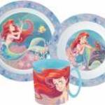 Disney Hercegnők Ariel étkészlet, micro műanyag szett fotó