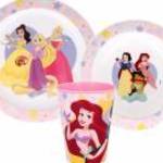 Disney Hercegnők True étkészlet, micro műanyag szett, pohárral 260 ml fotó