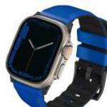 Uniq Linus Airosoft Apple Watch 42/44/45/49mm szilikon szíj, verseny kék fotó