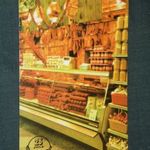 Kártyanaptár, 25 éves Csemege élelmiszer ABC áruházak, csemegepult, 1979 , L, fotó