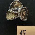Gyönyörű kristályos acél bizsu gyűrű 17 fotó