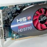 HIS ATI RADEON HD5770 1024MB 256BIT PCI-E HDMI fotó