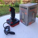 Quick Gun 2 Turbo Mikrokapcsolós Joystick Dobozzal - Működik tesztelve Commodore 64 128 Amiga Atari fotó
