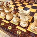 Faragott fa sakk készlet fotó