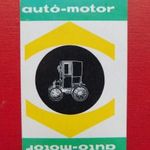Autó-Motor. Kártyanaptár, 1972. Rajz, grafika, veterán gépjármű, autó, Oldsmobile, személygépkocsi. fotó