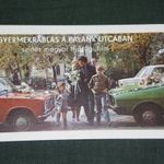 Kártyanaptár, MOKÉP, mozi film, gyermekrablás a palánk utcában, Lada Zsiguli autó, 1986, , T, fotó