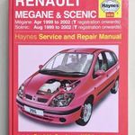 Renault Megane és Scenic javítási könyv (1999-2002) Haynes fotó