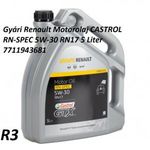 Gyári Renault Motorolaj CASTROL RN-SPEC 5W-30 RN17 5 Liter 7711943681 fotó