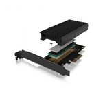 ICY BOX IB-PCI214M2-HSL, PCIe-Karte, 1x M.2 PCIe (NVMe) SSD zu PCIe 4.0 x4 über M-Key 1 port M.2 ... fotó