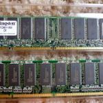 Kingston 64MB 128Pin PC-100 100MHz DIMM SDRAM 2 db, retro fotó
