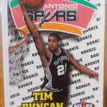 Tim Duncan ROOKIE! RC 1997-98 Hoops #166 Spurs NBA kosaraskártya fotó