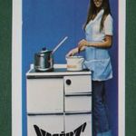 Kártyanaptár, Vasért, iparcikk üzletek, Budapest, edény, lábos, női modell, 1979, , B, fotó