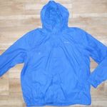 Eredeti MOUNTAIN WAREHOUSE kék, kapucnis, hálóbéléses férfi szél-, eső kabát XXL-es fotó