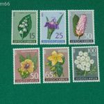Jugoszlávia 1963 virág postatiszta sor, Mi: 1034-39 fotó