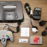 Nintendo 64 N64 retro konzol, játékkal fotó