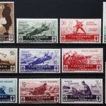 Olaszország 1934 Sassone#366-376 + A74-82 Postatiszta* Komplett bélyegsor -- 280€ fotó