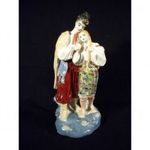 V055 Nagyméretű porcelán két alakos szobor fotó