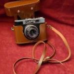 Smena 8 Szmena szovjet fényképezőgép bőr tokban, kifogástalan gyűjtői állapot fotó