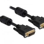 DeLock Cable DVI 24+5 male DVI 24+5 male 5m Black 83113 Kiegészítő, Kellék Kábel fotó