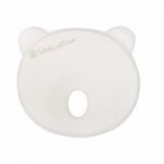 Kikkaboo párna - laposfejűség elleni memóriahabos ergonomikus Airknit maci fehér fotó