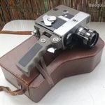 ZOOMICON 8 régi retro filmfelvevő, kamera, 60-as évek, saját bőrtokjában fotó